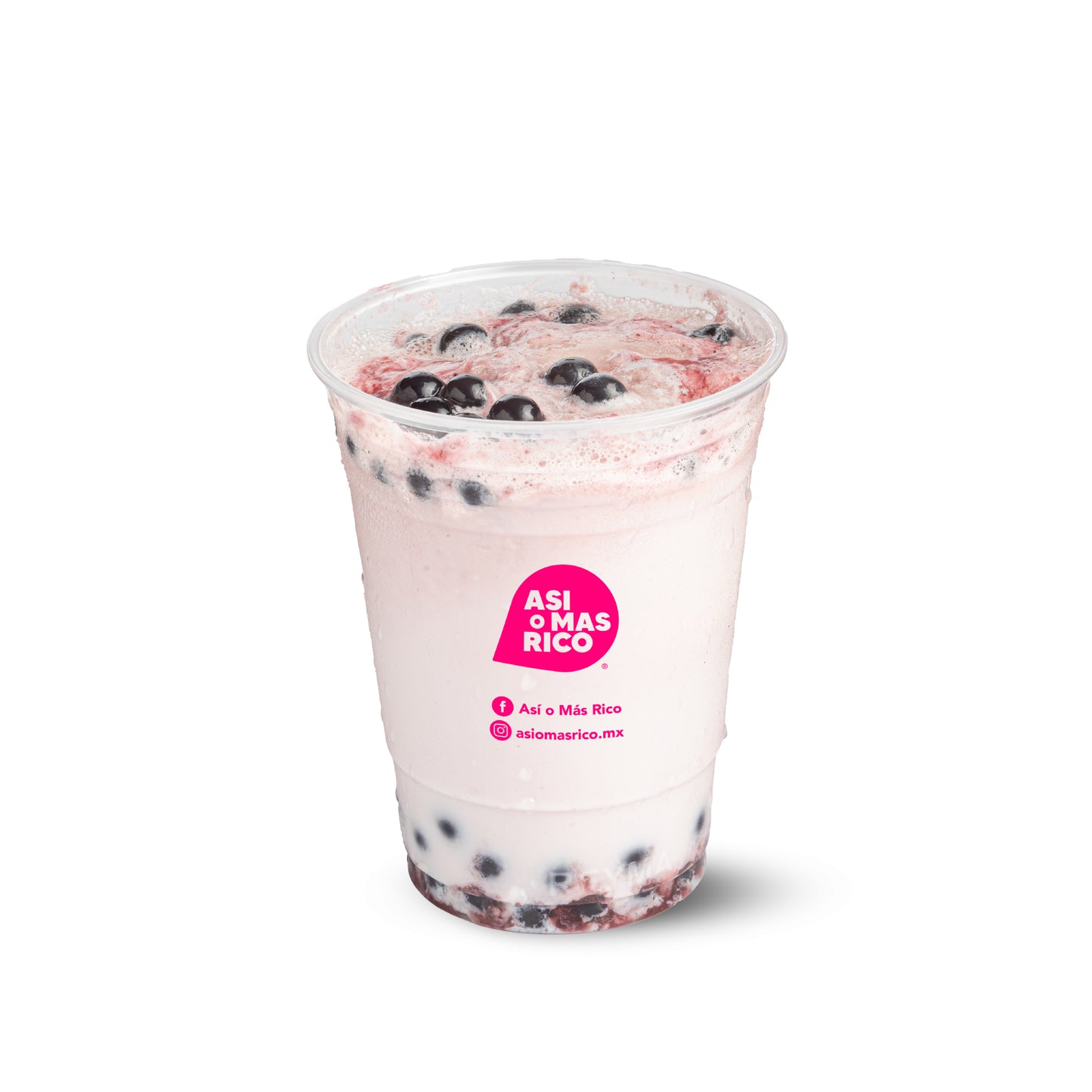 Frappé de yogurt de frutos rojos