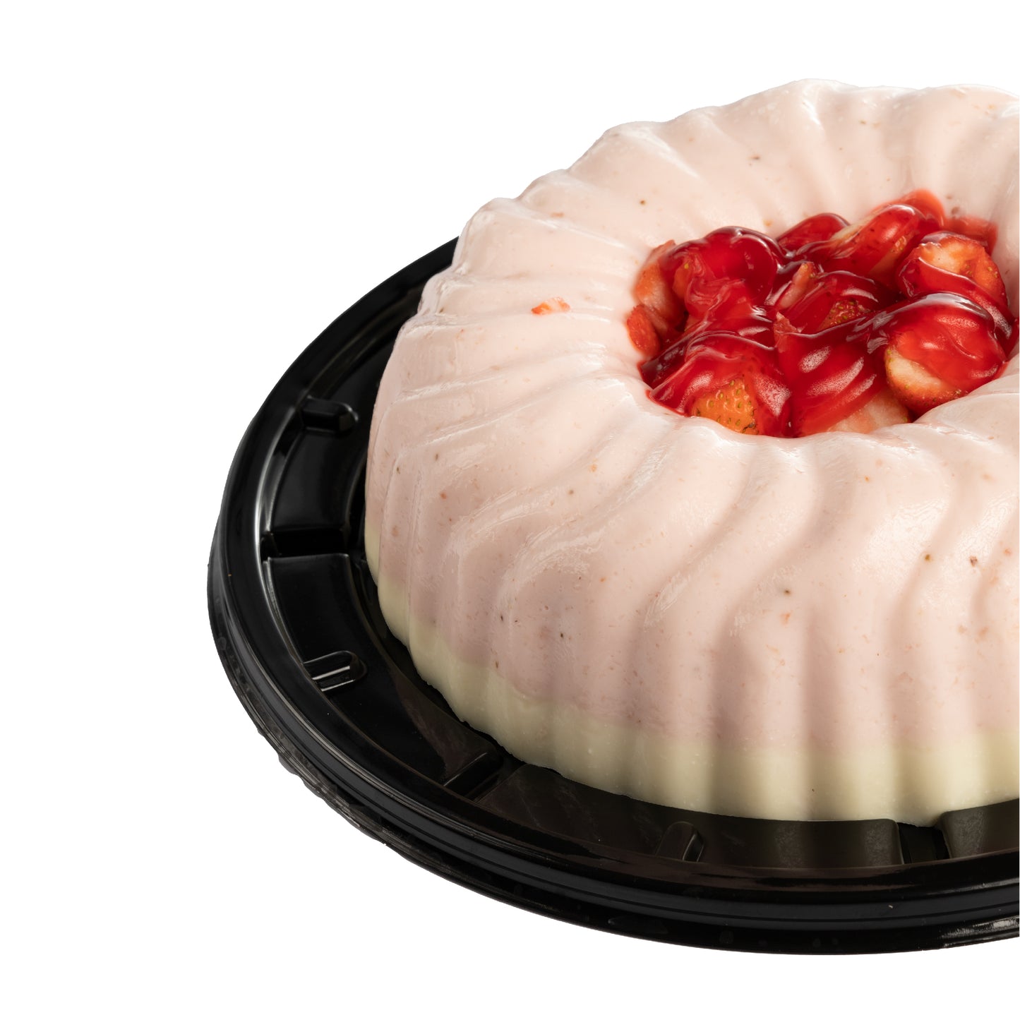 Gelatina combinada de fresa