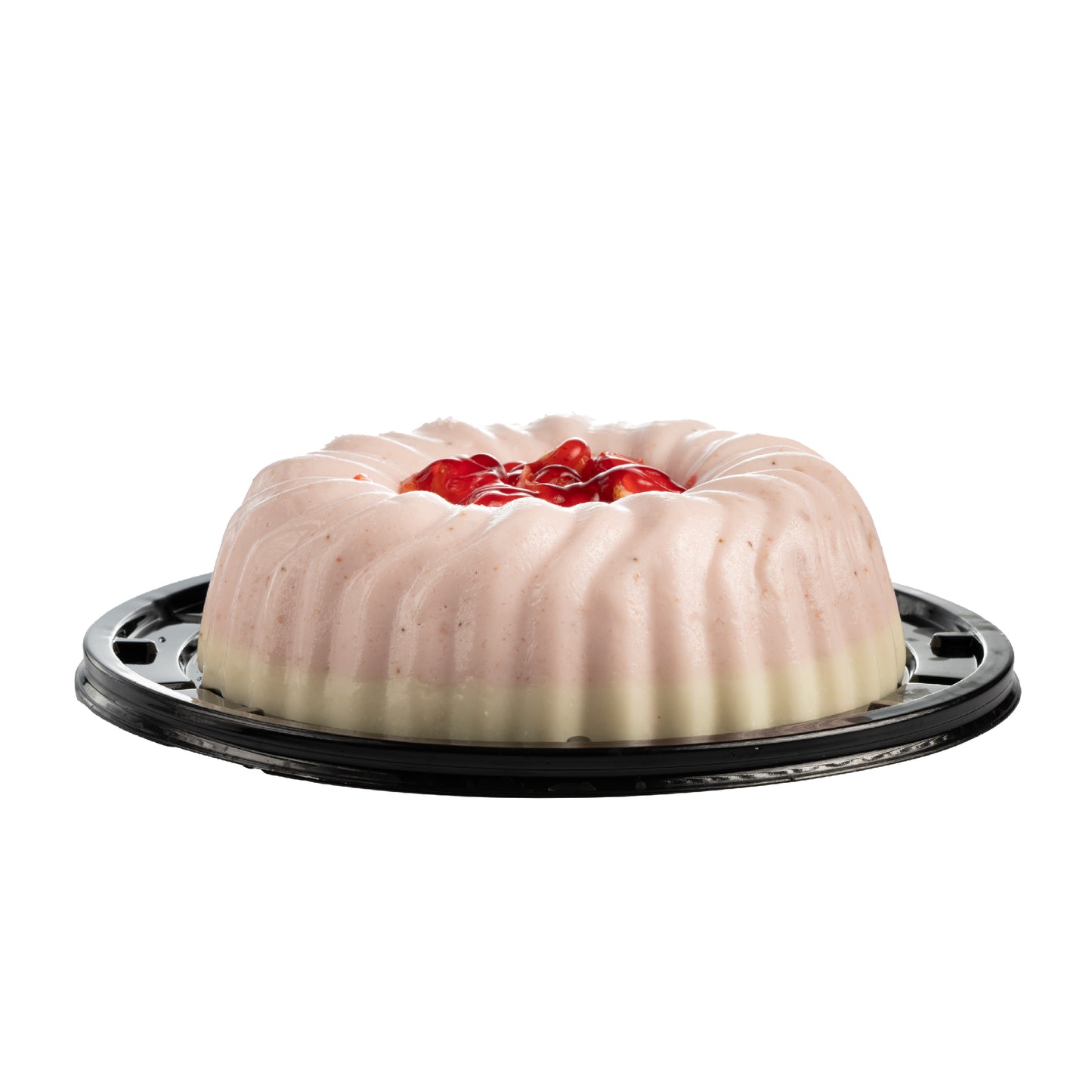 Gelatina combinada de fresa