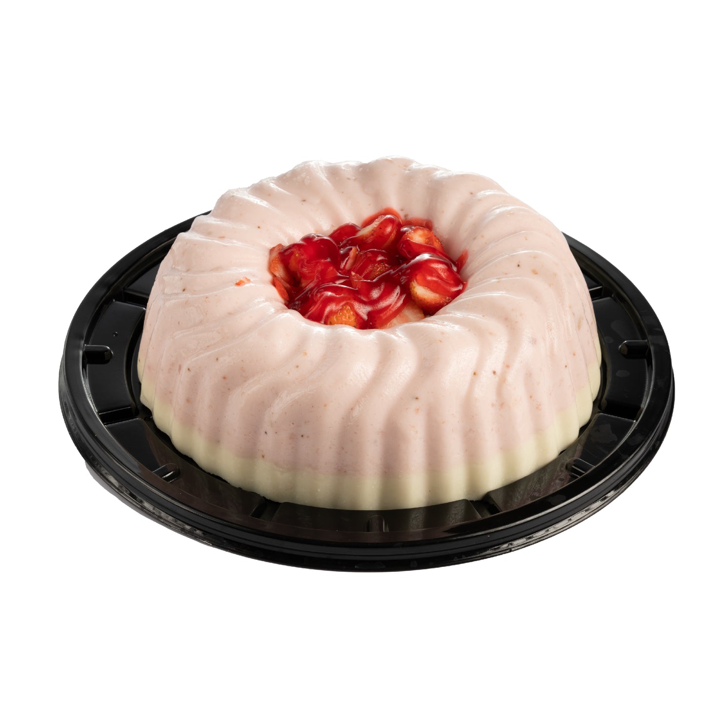 Gelatina combinada de fresa