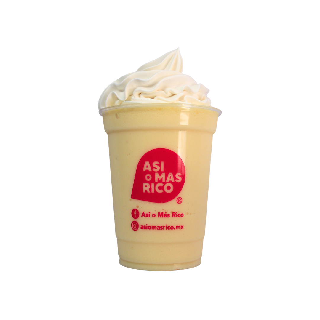 Frappé de yogurt de durazno