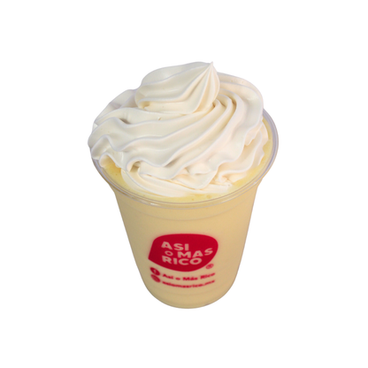 Frappé de yogurt de durazno