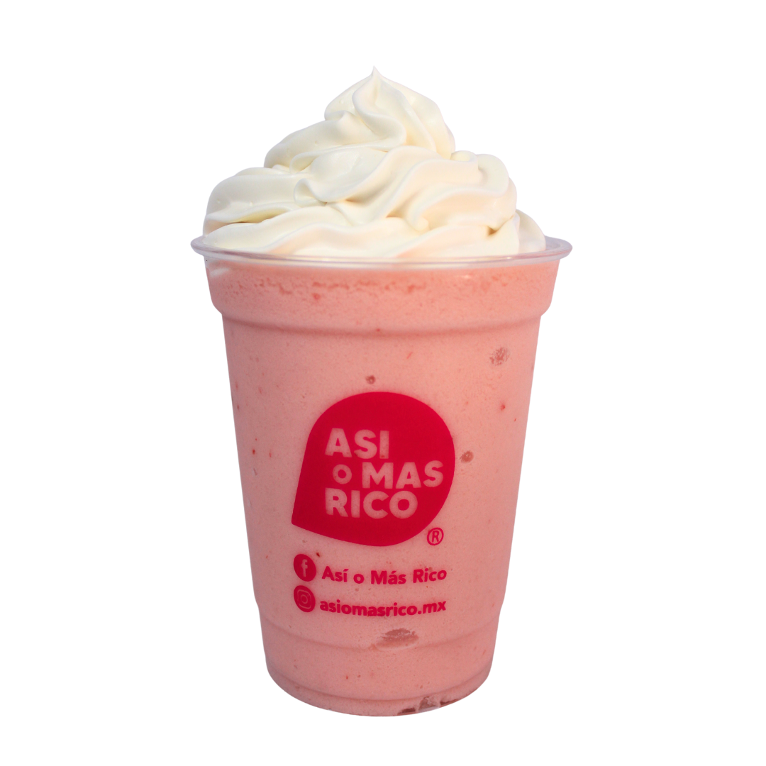 Frappé de yogurt de fresa