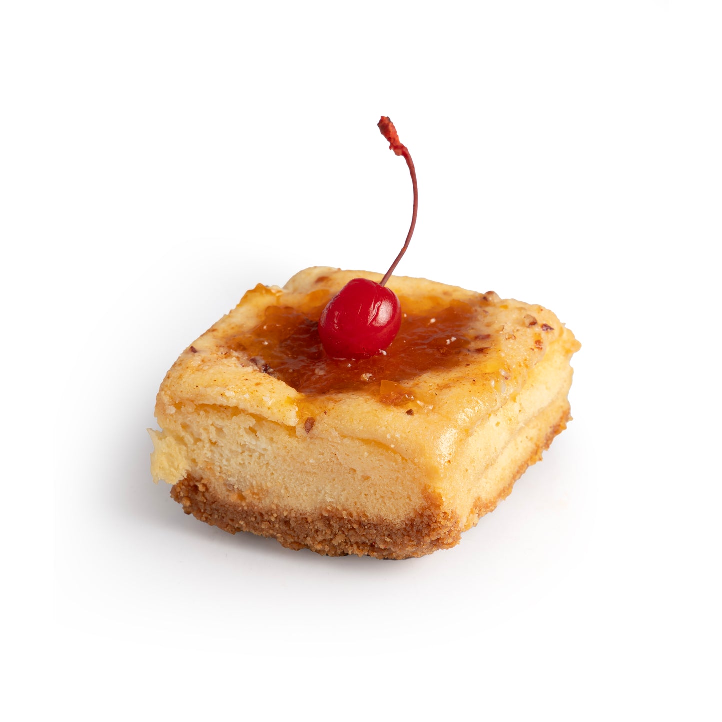 Pay de queso con manzana individual