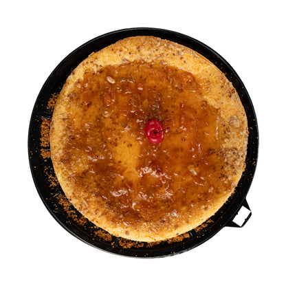 Pay de queso con manzana